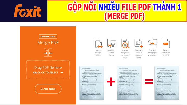 Hướng dẫn ghép các file pdf thành 1 file pdf