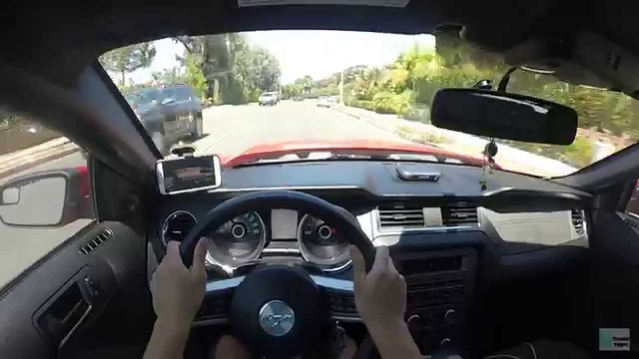 2013 Mustang V6 POV Driving Hard Pulls YouTube
