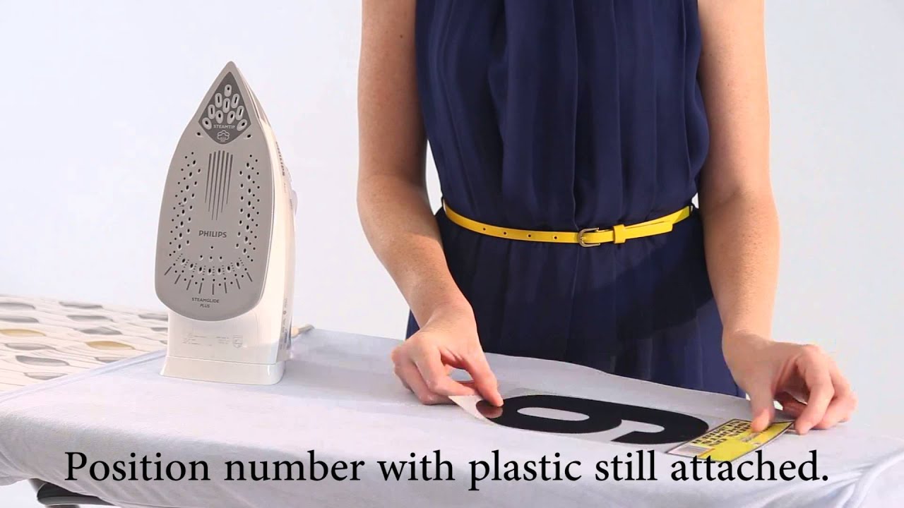 kmart iron on number product demonstration youtube