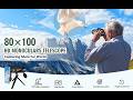 80x100 Monocular Telescope Review 🔭 High Power Zoom Test!