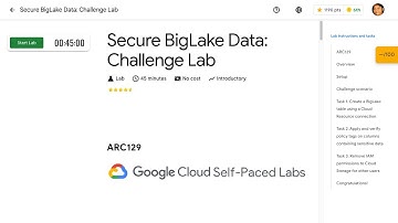 Secure BigLake Data Challenge Lab ARC129