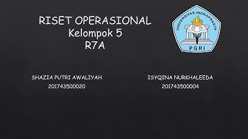 LINEAR PROGRAMMING MAKSIMASI MENGGUNAKAN METODE SIMPLEX (KELOMPOK 5 R7A)