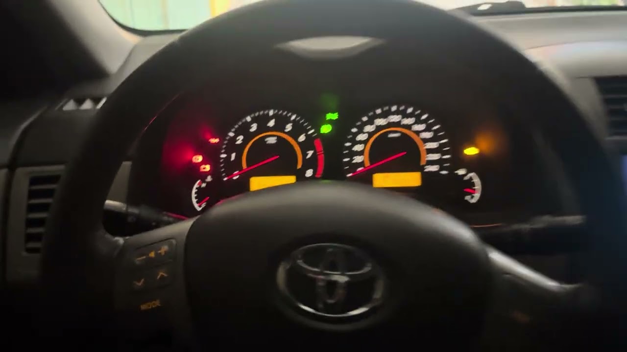 Iluminação do painel Corolla seg 2009