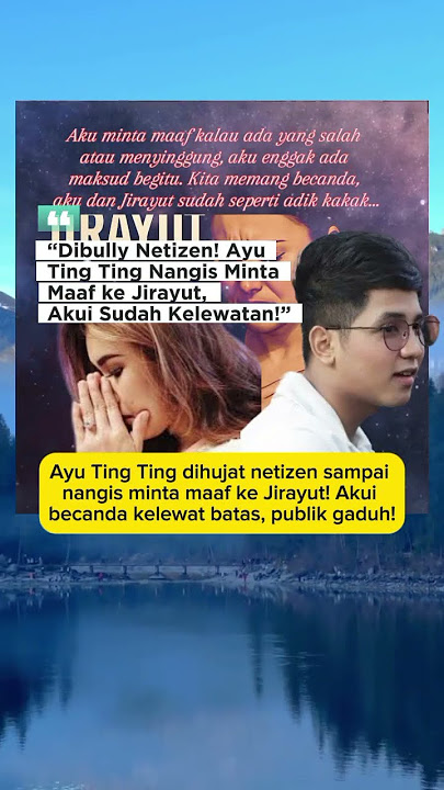 Ayu Ting-ting Minta Ma'af