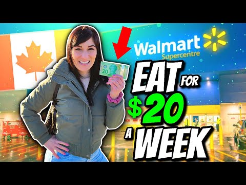 HOW TO EAT FOR $20 A WEEK IN CANADA | Emergency Extreme Budget Grocery Haul 2023