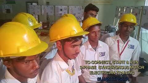 TO CONNECT, START & RUN 3 PHASE SYNCHRONOUS MOTOR (PART -2) / ELECTRICIAN TRAINING/ SUJAN ITI GAYA