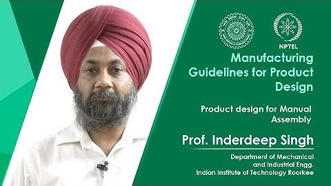 Product Design for Manual Assembly