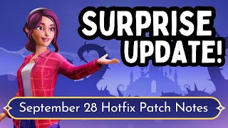 SURPRISE UPDATE Hotfix Patch Notes Disney Dreamlight Valley