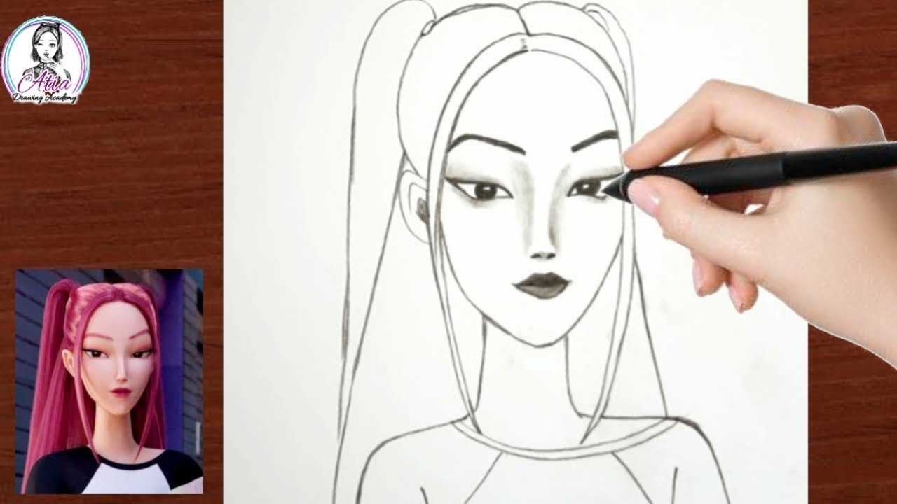 How to Draw MIRA from Kpop Demon Hunters Easy Step by Step for Beginners | Easy Drawing Tutorial