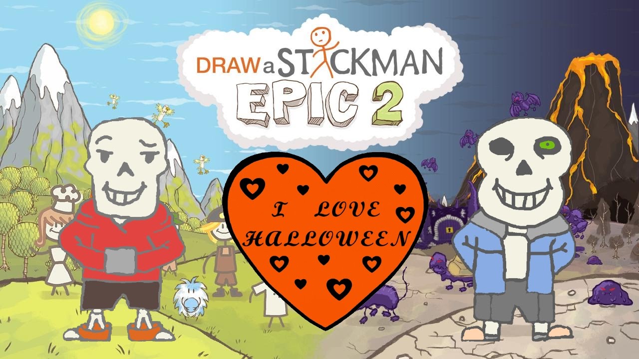 Undertale Halloween Draw A Stickman Epic 2 Gameplay Papyrus Vs - sans i roblox game it like fairy tale or undertale meet