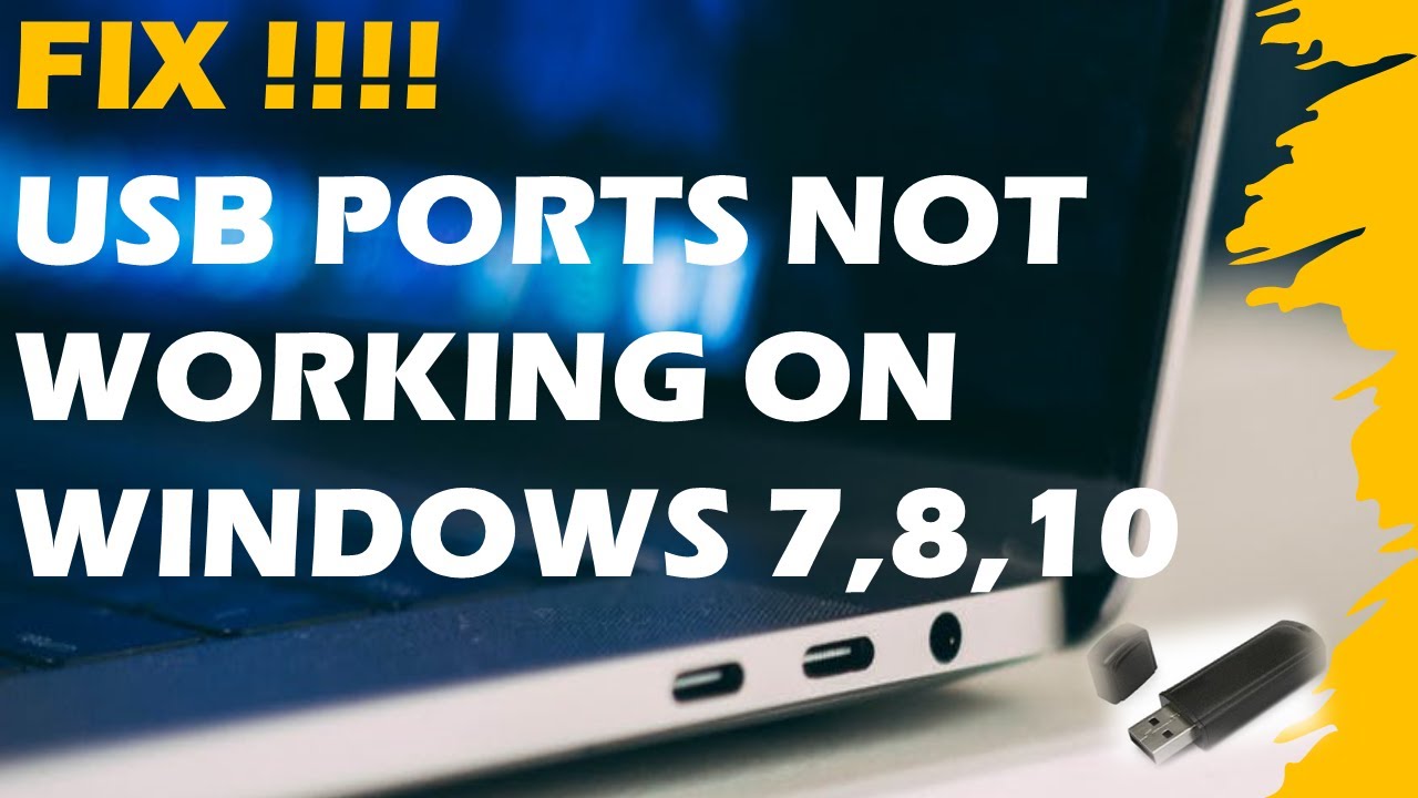Persona Kunstneriske Tolk Fix USB Ports not Working on Windows 10,8,7 - YouTube