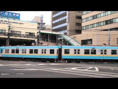 京阪京津線併用軌道を行く、浜大津行 京阪800系電車