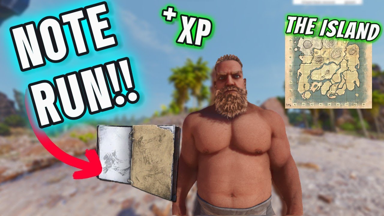 NOTE RUN en ARK ASCENDED/ The Island🌴 - YouTube
