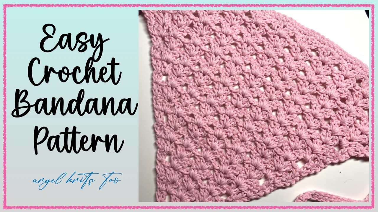 Простая вязаная крючком бандана | Подходит для начинающих