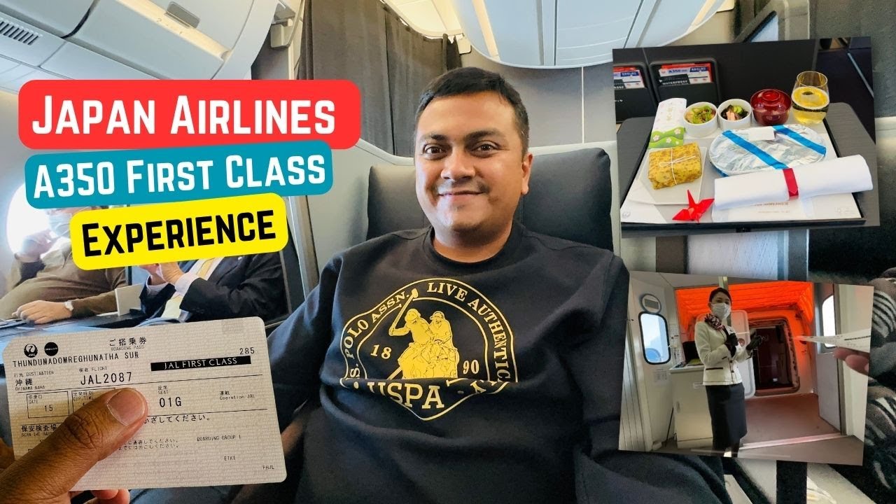 ⁣Japan Airlines A350 First Class Experience from Osaka to Okinawa | Cheapest Domestic 1st Class ✈️