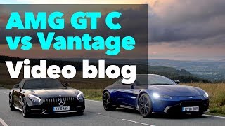 Aston Martin Vantage versus MercedesAMG GT C  videoblog review