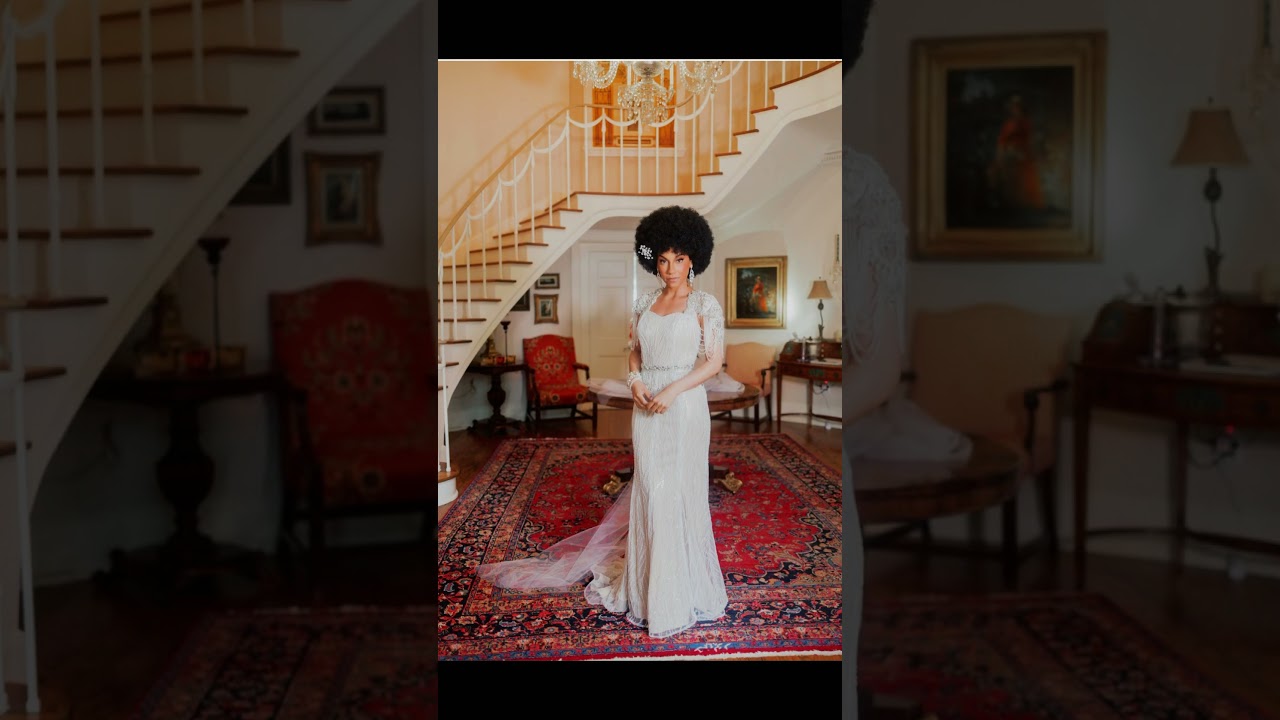 When you wear your Afro on your wedding day💃🏽 we just celebrated 2 years :) and we met on TikTok!