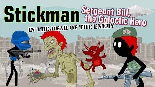 Stickman mentalist. Sergeant Bill the Galactic Hero vs alien screenshot 4
