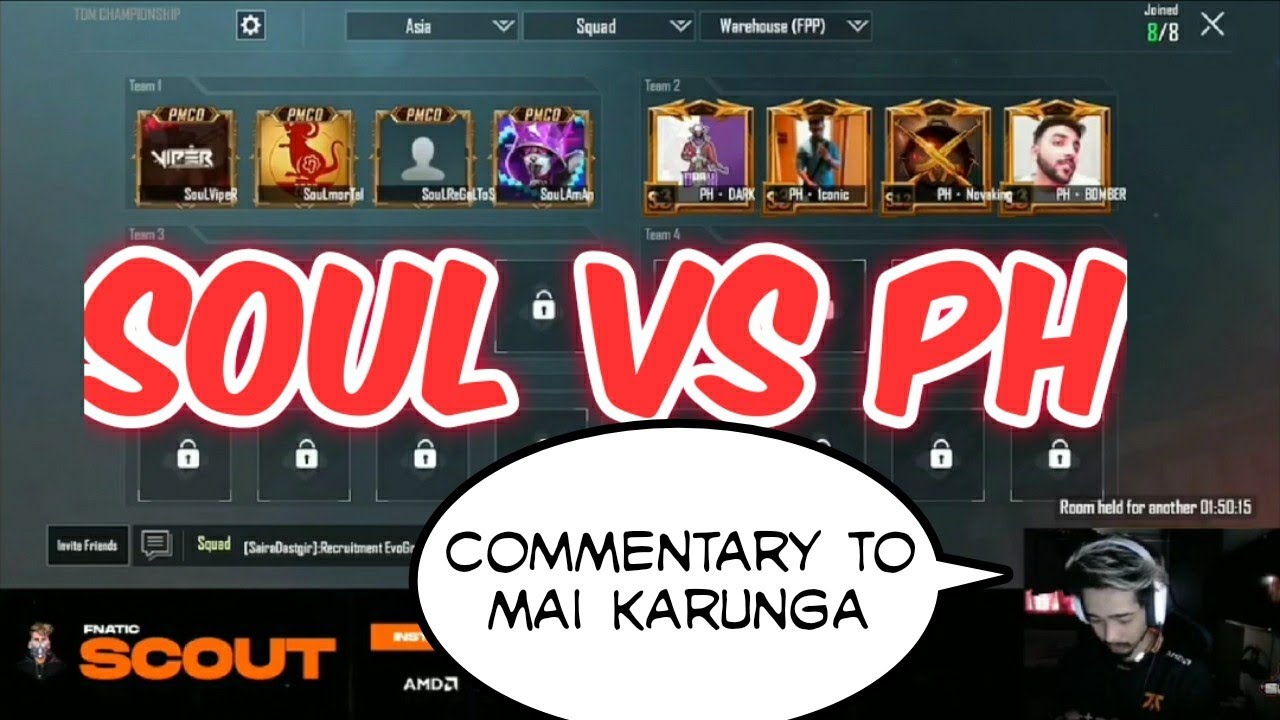 Soul Vs PH | TDM Championship | Mortal Vs Iconic | Scout Commentary