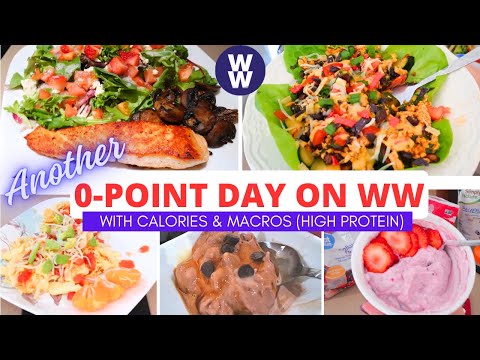 Видео: *NEW* 0-POINT MEALS | WHAT I EAT IN A DAY / FULL DAY OF EATING ON WW | HIGH PROTEIN | MACROS