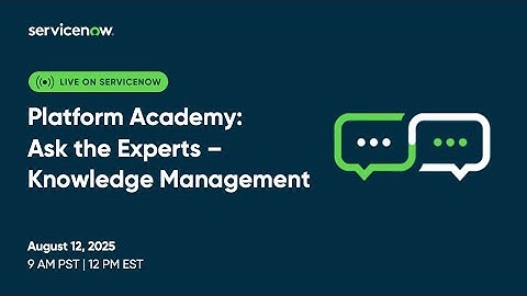 Platform Academy – Ask the Experts: Knowledge Management