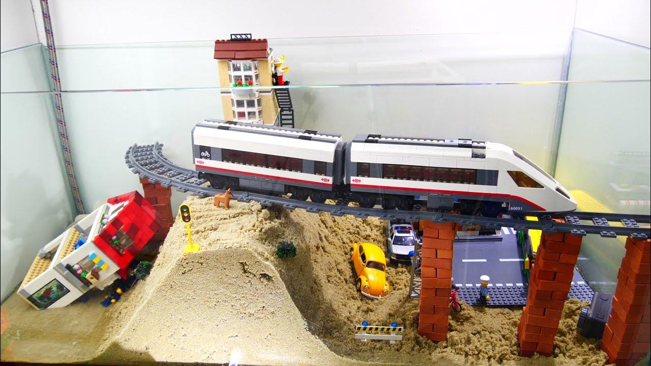 Dam Breach Experiment Train Crash Into Water YouTube