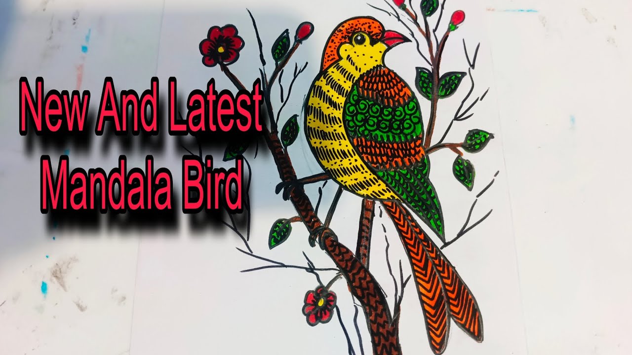 Beautiful Mandala Art In Bird Drawing / New Mandala Art  / Super Mandala Art / New idia in Mandala 