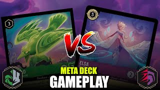 Lorcana TCG Pixelborn - Emerald Steel Prince John vs Ruby Amethyst Bounce Control