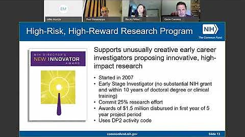 New Innovator Award Q&A Webinar June 25, 2020 - Audio Described