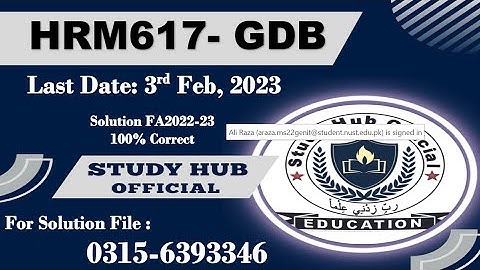 HRM617 GDB Solution Fall 2023, HRM617 GDB Solution Fall 2022, HRM617 GDB Solution, HRM617 GDB