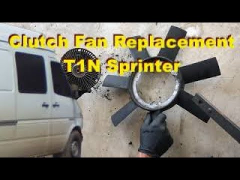 Viscous Clutch Fan Replacement Without Removing Radiator  T1N Sprinter