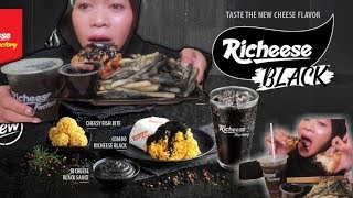 Combo Richeese Black !!!! Black saos,Black FriendFries | ASMR INDONESIA