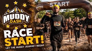 MUDDY DASH 2026 | Crawling Through Mud, Fire Jumps & Extreme Obstacles!
