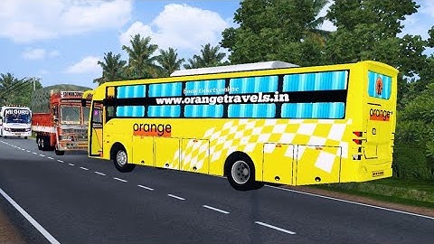 Released ORANGE TRAVELS Bus Mod In Bus Simulator Indonesia - Bussid Bus Mod - Bussid Car Mod -Bussid