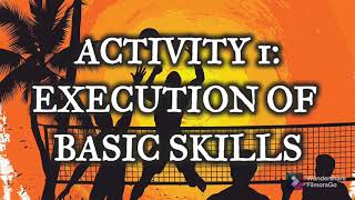 Execution of Basic Skills in Volleyball