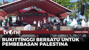 Ribuan Warga Bukittinggi Ikut Aksi Solidaritas Bela Kemerdekaan Palestina | tvOne
