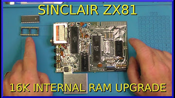 Sinclair ZX81 Upgrade.  16K Internal RAM install. Part 2