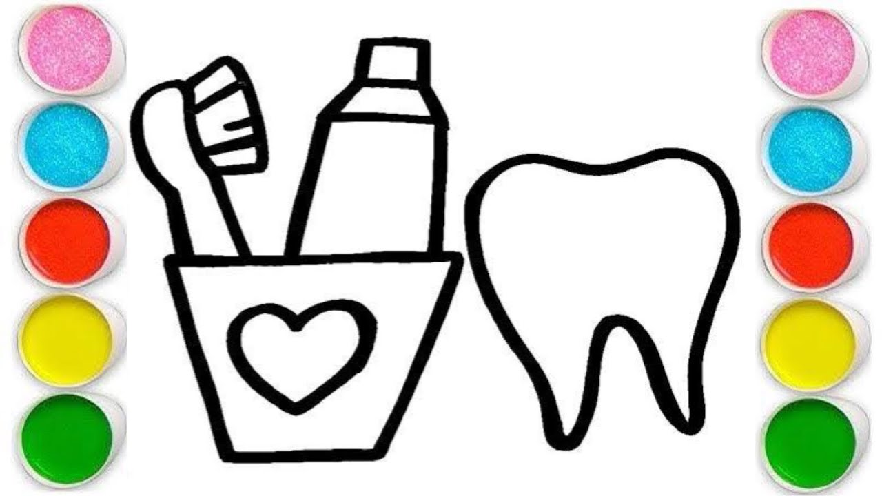 How to Draw Dental Hygiene | Healthy Teeth Drawing for Kids!