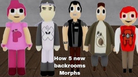 UPDATE-How find get all 5 Backrooms Morphs Letter Glow Up.