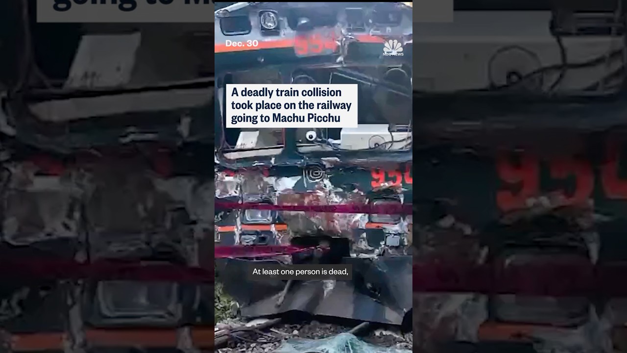 A deadly train collision took place on the railway going to Machu Picchu