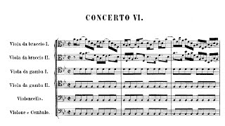 Bach - Brandenburg Concerto No. 6 in Bb Major BWV 1051 (Score)