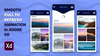 Celebrity Pull To Refresh App Prototype in Adobe XD | SpeedArt | Designster Wealth