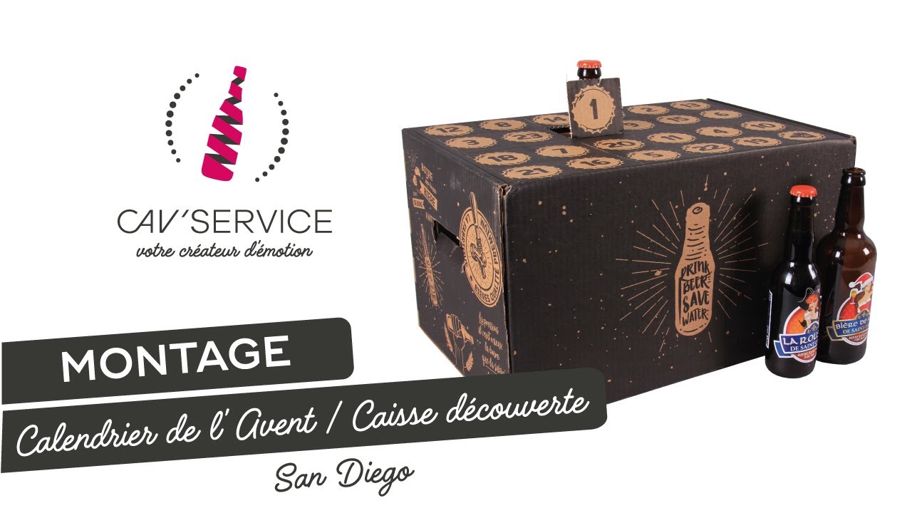 Calendrier de l'Avent - Caisse découverte San Diego - Réf 4315 