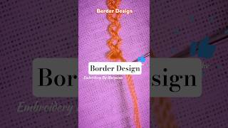 ⛓️ Beautiful Embroidery Design #shorts #embroidery #art #handembroidery #design #tutorial