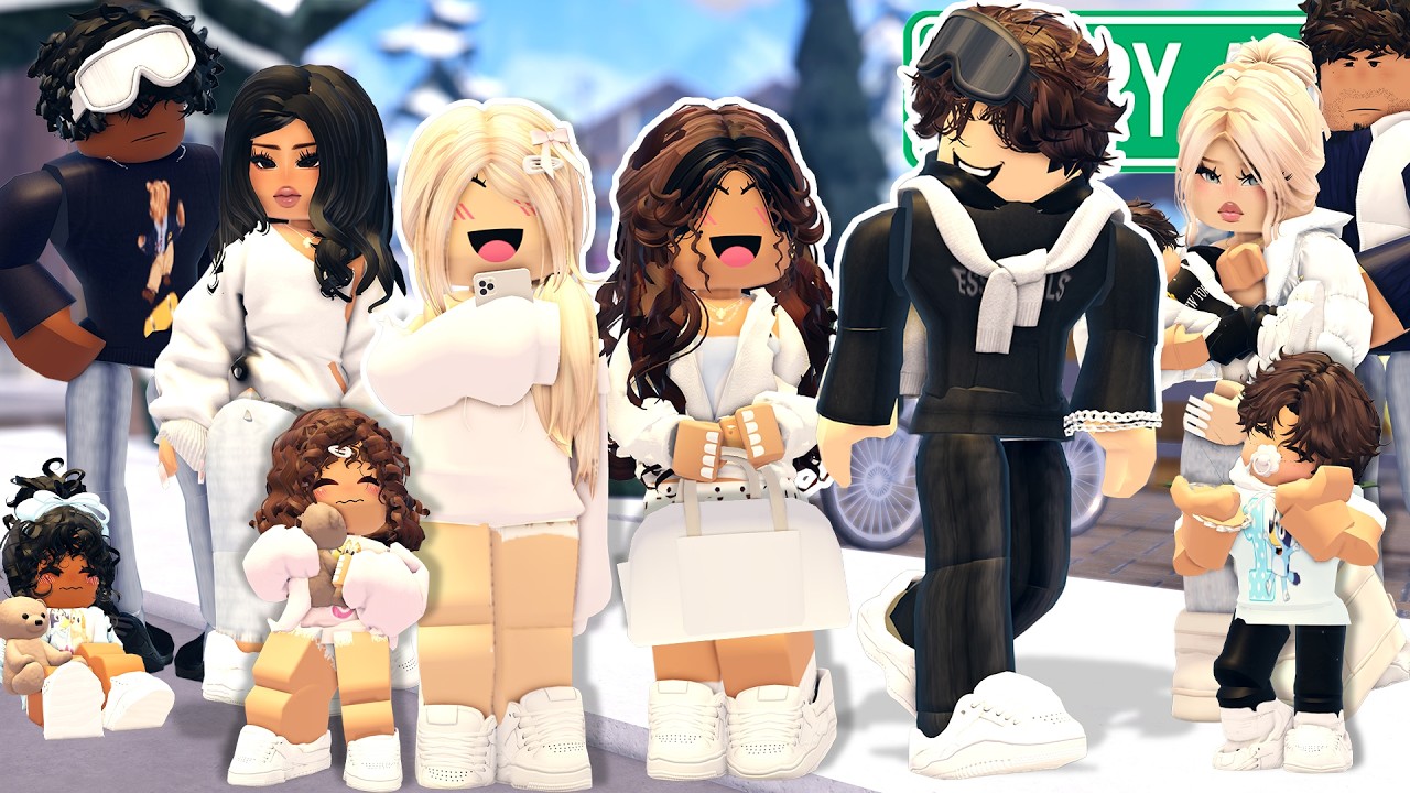 OUR BIG FAMILY SKI VACATION! TALKING TO MY CRUSH *VOICED* BERRY AVENUE