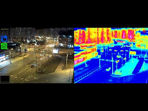 CCTV Тепловизор на улице. Thermal imager Mobotix M16