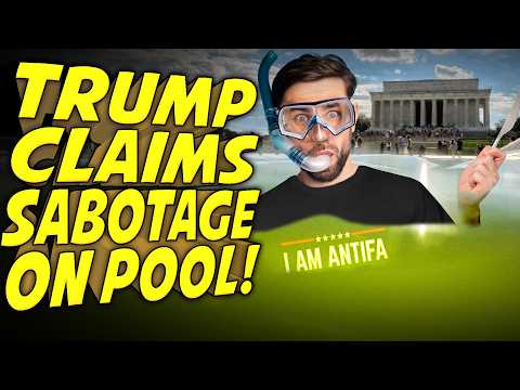 Thumbnail for Trump Claims Leftist Vandals Destroyed His Disgusting Reflecting Pool?!