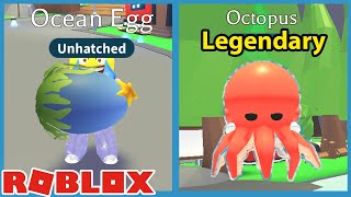 I Hatched A Legendary Pet In The Ocean Egg!  Roblox Adopt Me