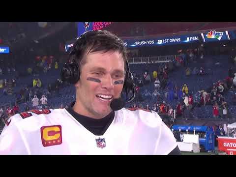 Tom Brady SNF postgame interview after win vs. Patriots