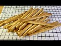 Crunchy yummy Italian grissini breadsticks |  How to make Italian breadsticks